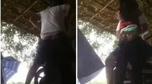 လမ်းဘေးတဲပုတ်မှာ မတ်တပ်လိုးကြတဲ့ အတွဲ