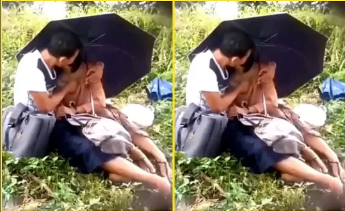 ထီးလေးကွယ်ပြီး အတင်း လီးစုပ်ခိုင်းနေတာ