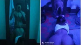 မှန်ထောင် ရိုက်ပြီး ဒေါ့ဂီကြုံးတဲ့ စားဘဲလေး