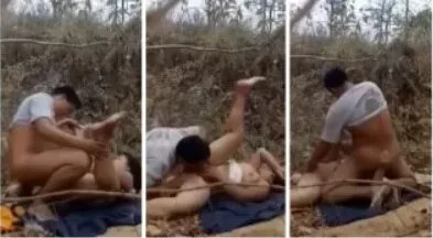 တောထဲမှာ ပုဆိုးခင်းပြီး လိုးကြတာ မြန်မာအောကား