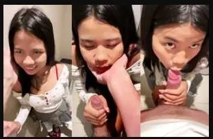 အိမ်သာထဲ မှာ လီးစုပ်ပေးနေတဲ့ အချောလေးအောကား