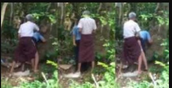 ခေါင်းဖြူတာအရောင်းဆိုးထားလိုနော် သစ်ပင်အောက်မှာ ခိုးတီးတဲ့ ချောင်းရိုက်