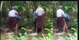 ခေါင်းဖြူတာအရောင်းဆိုးထားလိုနော် သစ်ပင်အောက်မှာ ခိုးတီးတဲ့ ချောင်းရိုက်