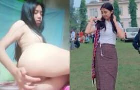 ပူစီလေးကို ညင်ညင်သာသာလေး ပွတ်ပြတဲ့ ရှမ်းမလေး