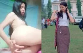 ပူစီလေးကို ညင်ညင်သာသာလေး ပွတ်ပြတဲ့ ရှမ်းမလေး