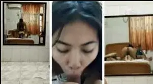 စော်ကလည်းအားကောင်းလိုက်တာဆိုဘဲ တည်းခိုခန်းဒိတ်မှာ မှန်ရှေကိုယ်တိုင်ရိုက်နဲ့ဖင်ထောင်ပြီး ​ရှယ်ထောင်းတာ