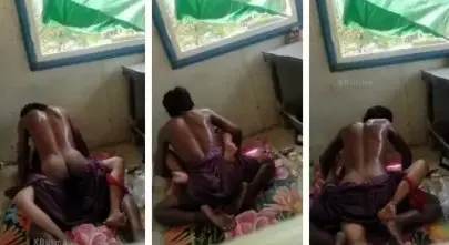 ချွေးကိုရွှဲနေတာဘဲ ကင်းတဲထဲကင်းမစောင့်ဘဲမိန်းမကိုအသေဆောင့်တဲ့ဘဲ