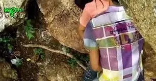 ကျောက်ဆောင်တွေကြားထဲခိုးလိုးနေတဲ့အတွဲ အောကားချောင်းရိုက်