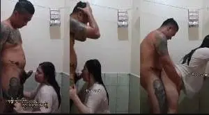 ရေချိုးရင်းတီးကြတဲ့ မမကြီးတို့ အတွဲ