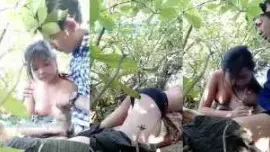ချစ်စရာကောင်းတဲ့မြန်မာမလေး တောထဲအကုန်ချွတ်လိုးတာ