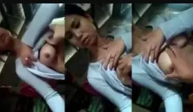 ဘဲကို နို့ပေးကိုင်ပြီးတစ်ကြောင်း အလိုးခံတဲ့စော်