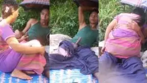 ရှက်ရှက်နဲ့တက်ဆောင့်ပေးတဲ့မမကြီး